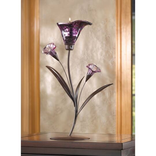 13.5" Twilight Bloom Tealight Holder